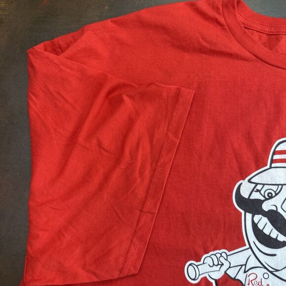 Cincinnati Reds Red Stockings Short Sleeve Tee/T-Shirt Men's Fanatics MLB 2XL - Picture 7 of 10